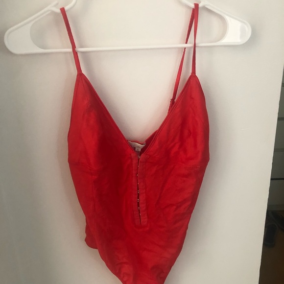 Fleur du Mal Tops - Fleur du mal red bodysuit